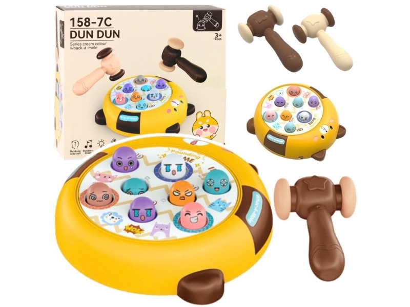 Lean Toys Interaktyvus žaidimas su plaktuku „Katytės smūgis“