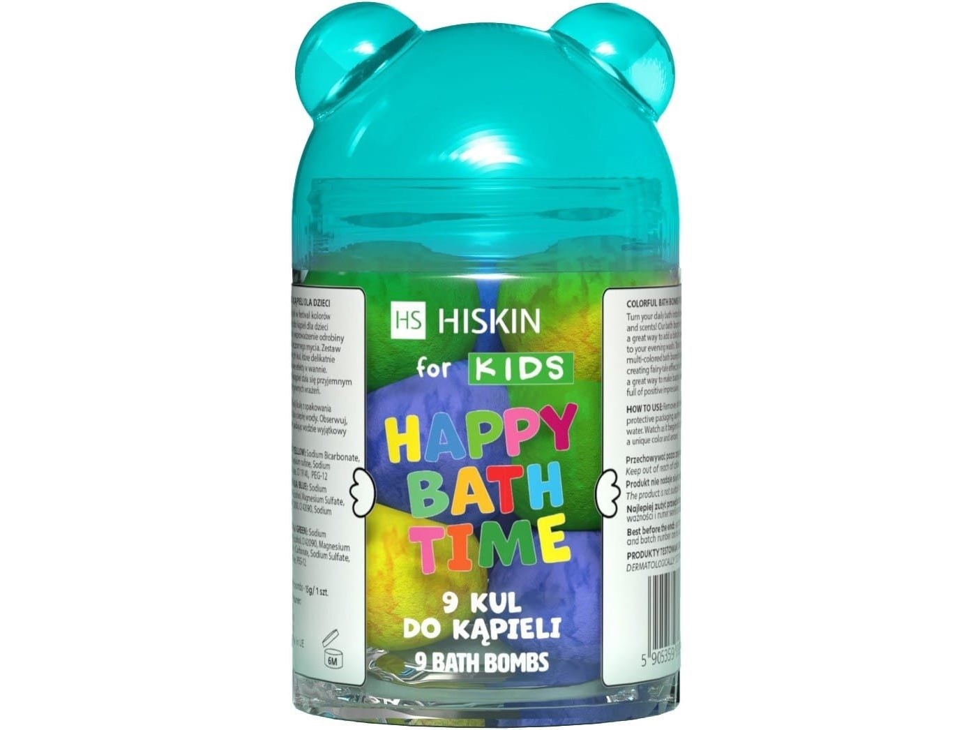 HISKIN for Kids Happy Bath Time Kule do kąpieli - Miś 9 sztuk | N - A | GameStuff