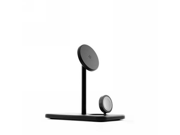 Twelve South HiRise 3 Deluxe (2024) - fristående Qi2 trådlös laddare för tre enheter kompatibel med MagSafe (svart) | Tele & GPS - Batteri & Laddare - Laddare | GameStuff