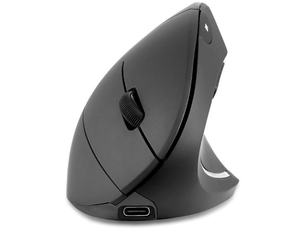 Perixx Kabellose Maus Perimice-713R Optisch Vertikal, Schwarz, Wiederaufladbar, Induktion