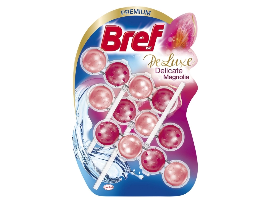 Bref toiletrens/duft Freshner Delux magnolia 3x50 g