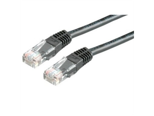Utp-Patchkabel, Kat. 6 (Klasse E), Sort, 2 M