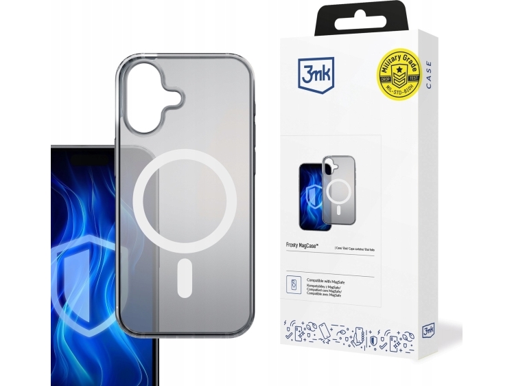 3Mk Frosty Mag Apple Iphone 16 Plus Dėklas Telefonui Baltos Spalvos