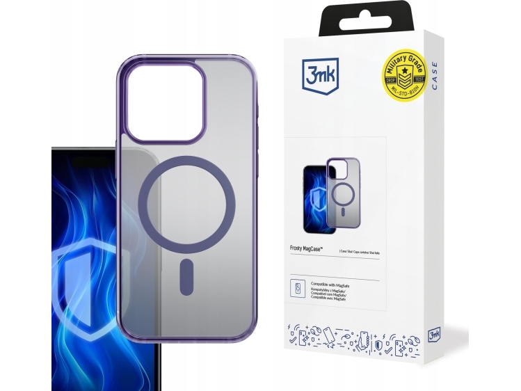 3Mk Frosty Magcase Etui Til Apple Iphone 15 Pro Lilla