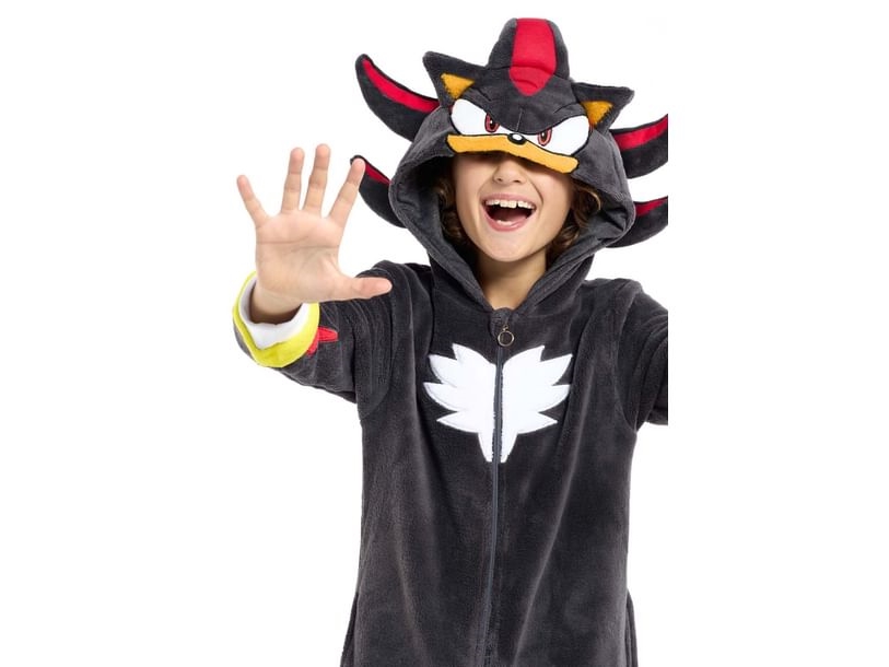 OppoSuits Sonic the Hedgehog™ Shadow Børne-onesie - X-Large