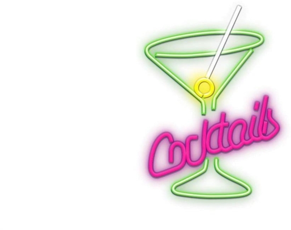 TelForceone Neon PLEXI LED COCTAILS vaaleanpunainen vihreä FPNE02X Forever Valo