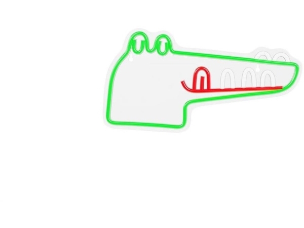 TelForceone Neoninis LED JURASSIC CROC žalias FLNJ03Forever šviesiai