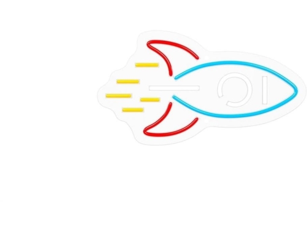 TelForceone Neon PLEXI LED Raketa įvairiaspalvis NNE18 Neolia