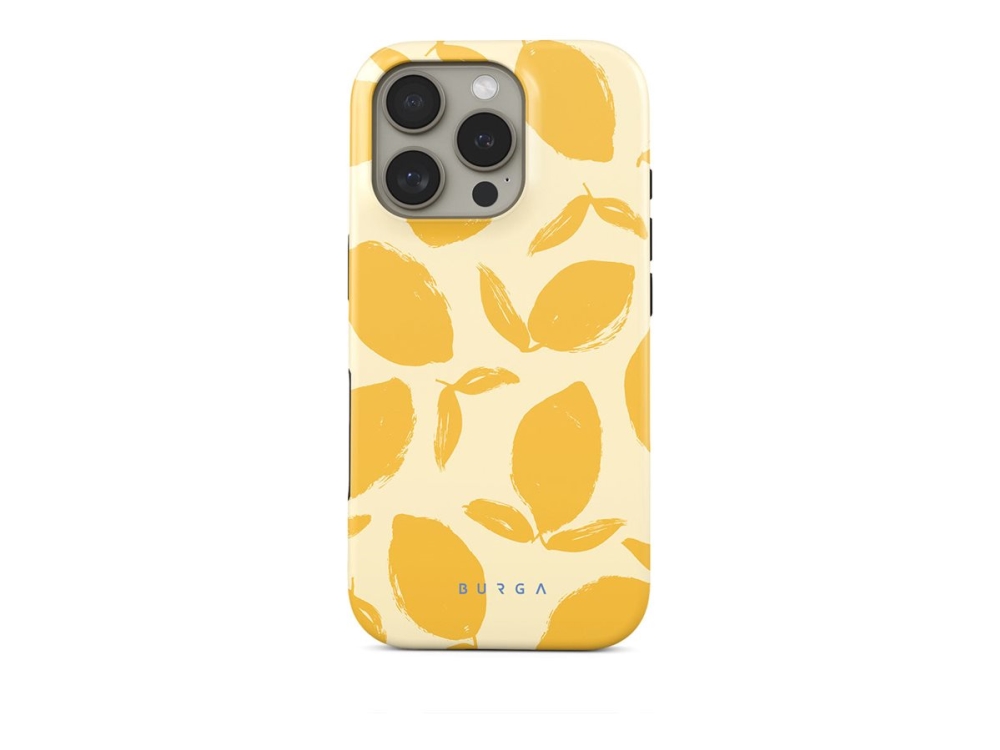 Burga - Bagsidecover Til Mobiltelefon - Magsafe-Kompatibilitet - Silicone, Termoplastisk Polyuretan (Tpu) - Citron Tærte - For Apple Iphone 16 Pro Ma