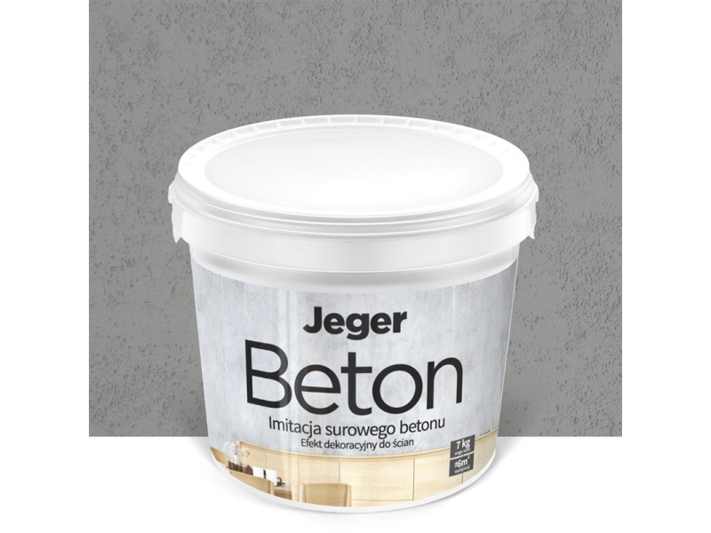 Decorative Plaster Jeger Beton, Grey, 7 Kg