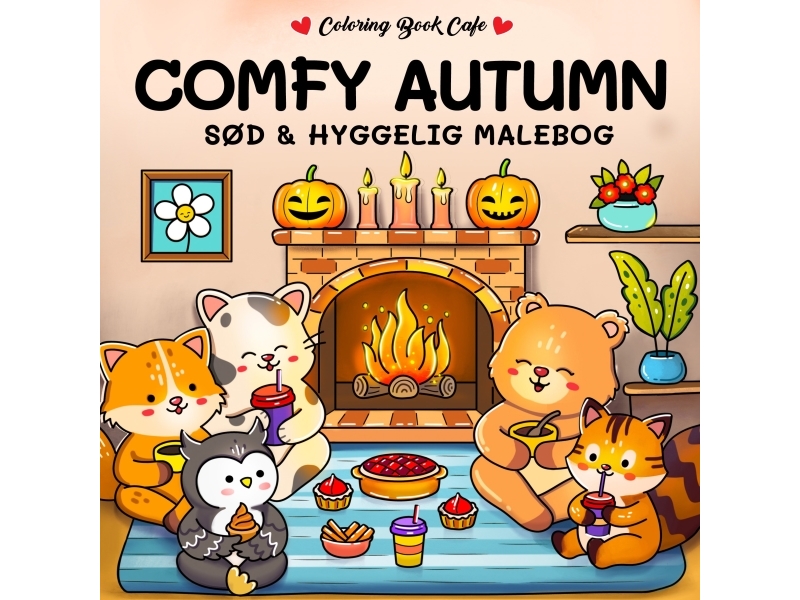 Malebog: Comfy Autumn - Cozy Coloring | Coloring Book Cafe