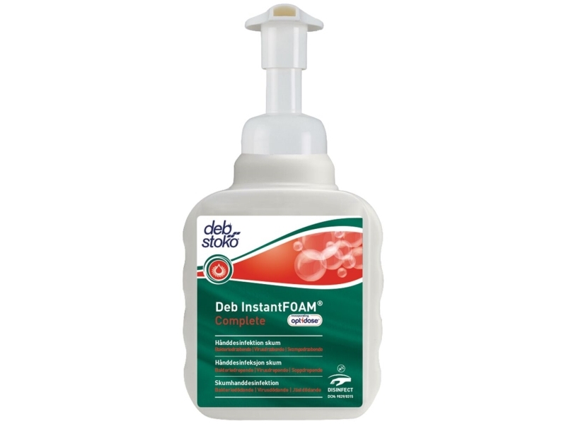 Hånddesinfektion, Deb InstantFOAM Complete Optidose, 400 ml - (12 stk.)