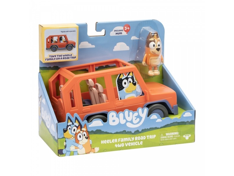 BLUEY Heeler Family Road Trip 4wd Vehicle | Leksaker - Figurer & Dockor | GameStuff