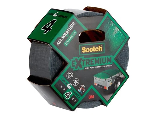 3M Extremium - Harmaa - Niputus - Korjaus - Vahvistus - Kosteudenkestävä - Lämpötilankestävä - UV-kestävä - Vedenpitävä - 93 °C - 27,4 m - 48 mm (7100205698)