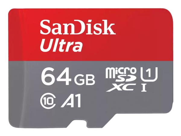 Sandisk Ultra - Flashhukommelseskort (Microsdxc Til Sd Adapter Inkluderet) - 64 Gb