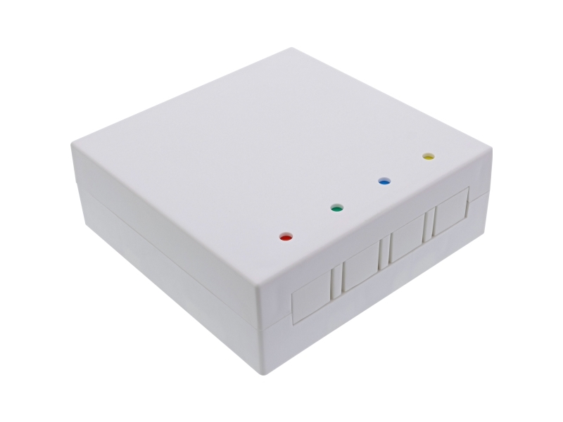 Inline Ftth Leerbox Für Bis Zu 4X Lc Duplex / 4X Sc Simplex, Aufputz 80Mm Weiß, Lc/Sc, Weiß, 80 Mm, 80 Mm, 30 Mm, 55 G
