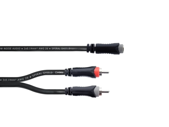 Cordial Ey 0.3 Ycc, 3.5Mm, Weiblich, 2 X Rca, Männlich, 0,3 M, Schwarz