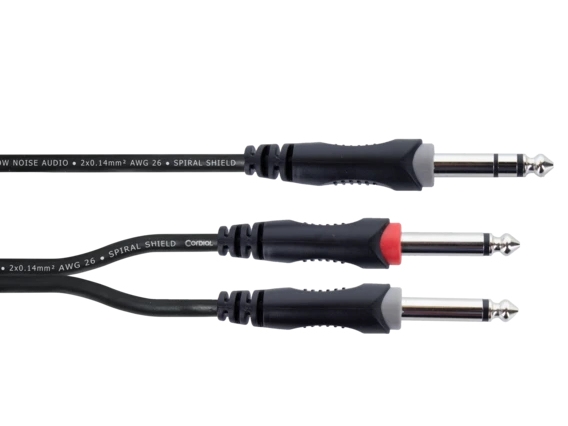 Cordial Ey 3 Vpp, 6.35Mm, Männlich, 2 X 6.35Mm, Männlich, 3 M, Schwarz