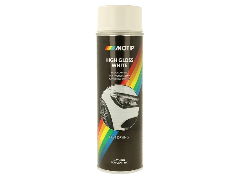 Motip Auto-Acryl-Spray Weiß Hochglänzend 500Ml