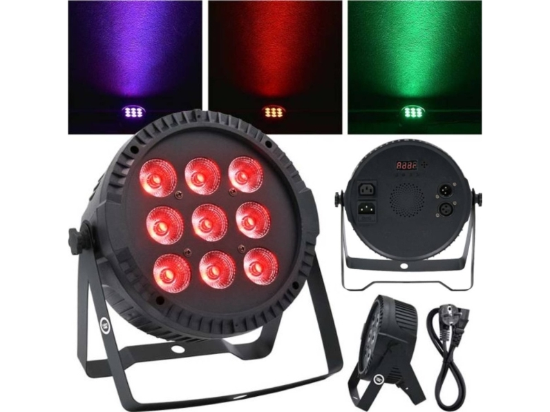 LIGHT4ME PAR RGBW 9x10 LED näyttämöheijastin valaisin