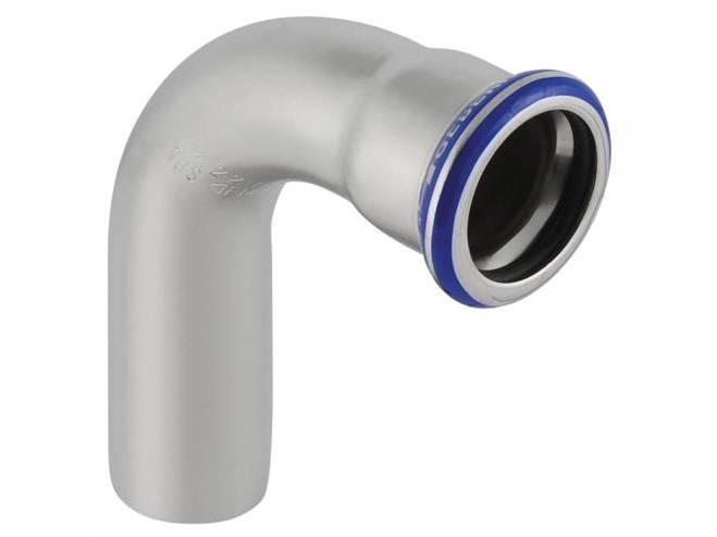 GEBERIT Taivutus 90 astetta ruostumatonta 108 mm holkki / nippeli mapress