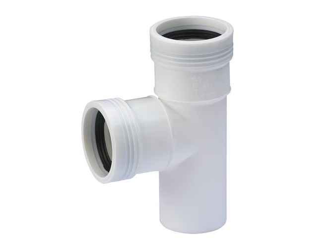 Wavin PP grenrør 88,5 grader Ø 40-40 mm vit | VVS Artiklar - Dränering - Vita dräneringsrör | GameStuff