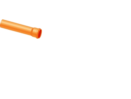 PVC kloakrør Ø160 mm længde 500 mm SN4