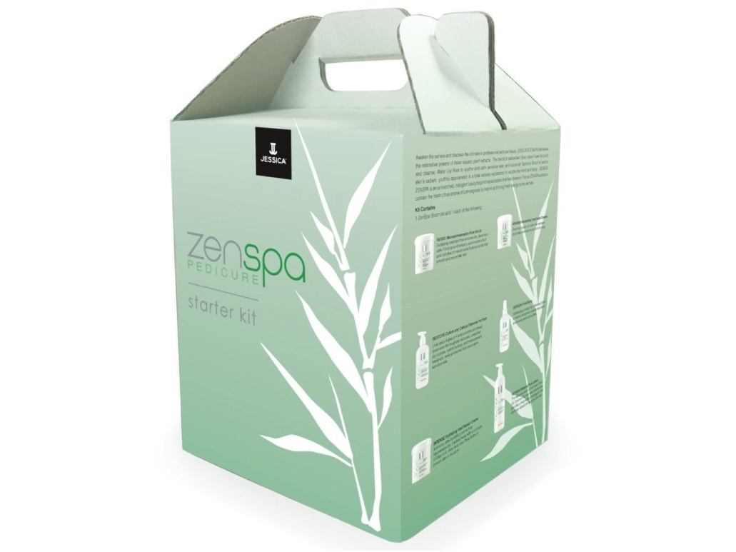 Jessica Starter Kit Set Jessica: ZenSpa Revive, Volcanic Pumice, Exfoliating, Foot Scrub, 435 g + ZenSpa Restore, Aloe Vera, Cuticle Remover Gel, 251 ml + ZenSpa Intense, Vitamin E, Moisturizing, Foot Cream, 425 g + ZenSpa Awaken, Soothing, Foot Bath Sal | Hudvård - Kroppsvård - Badsalt | GameStuff