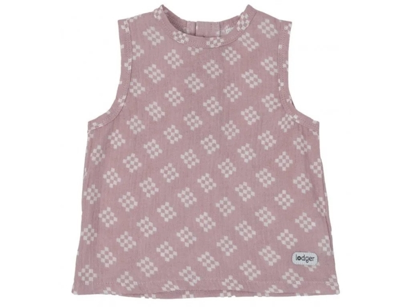 Akcija! Lodger Tank Topper Tribe Muslin vasaras mazuļu krekliņš bez piedurknēm Rose 74 cm TP 107_74