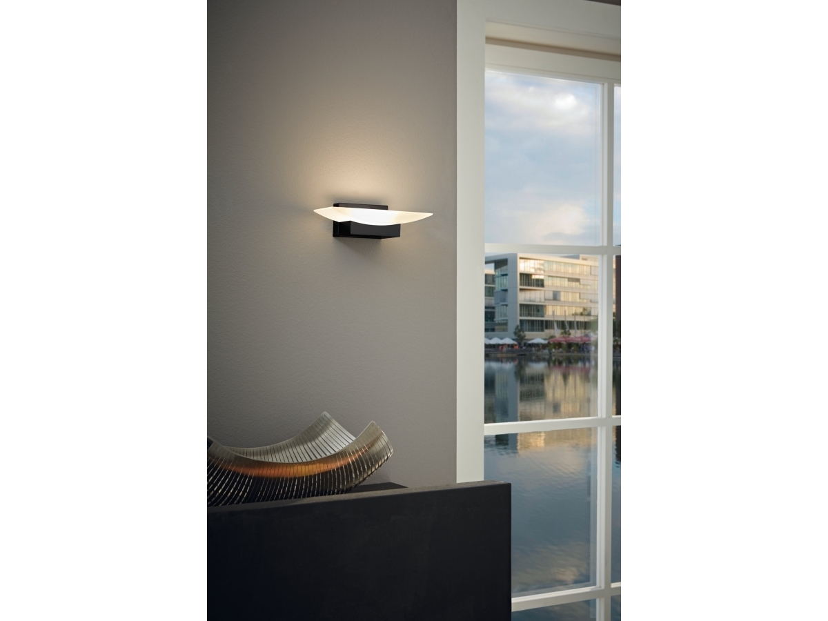 EGLO Metrass, Rektangel, IP20, Svart, Vit | Belysning - Inomhusbelysning - Vägglampa | GameStuff