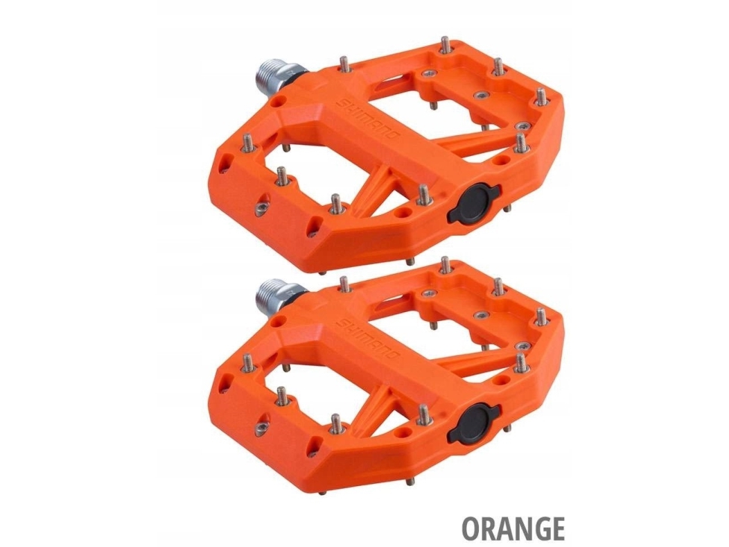 Shimano Pedal Flat For Bmx/dh Pd-gr400 Orange - Cykelpedal
