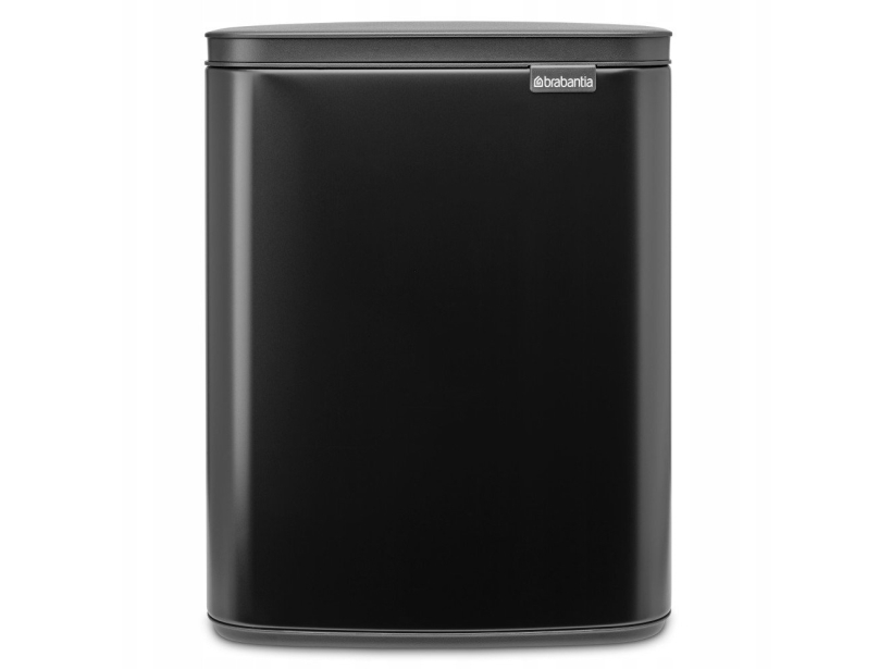 Brabantia Bo Waste Bin, 12L - Matt Juodas