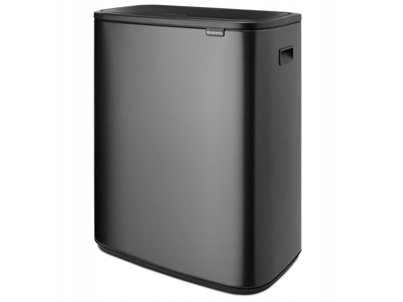 BRABANTIA BO avfallsbehållare 2x30 l Confident Grey 233609 | Köksutrustning - Hushålls tillbehör - Sopsortering | GameStuff