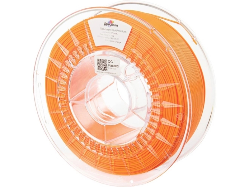 Spectrum Filaments 80008 Pla Premium Filament Pla-Plast 1.75 Mm 1000 G Lion Orange, Orange 1 Stk