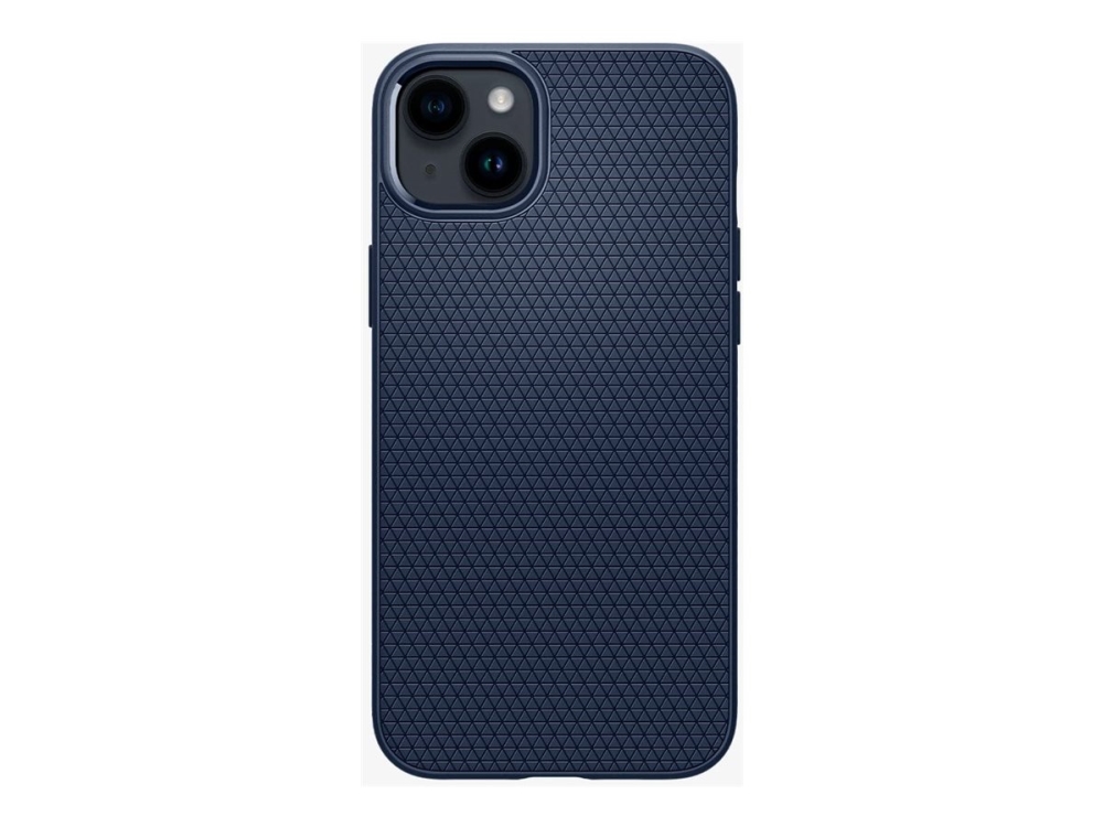 Spigen Liquid Air - Bagsidecover Til Mobiltelefon - Termoplastisk Polyuretan (Tpu) - Marineblå - For Apple Iphone 14