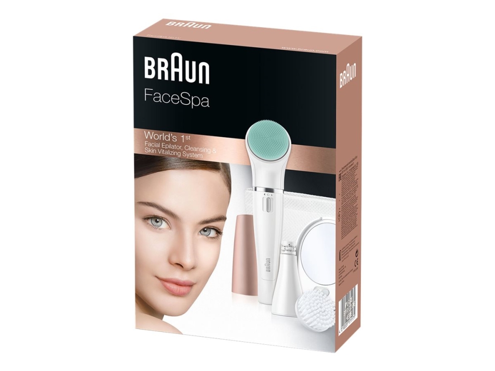 Braun FaceSpa 851V - Ansiktsepilator - sladdlös