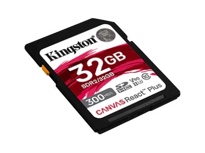 Kingston Technology Canvas React Plus, 32 Gb, Sd, Klasse 10, Uhs-Ii, 300 Mb/S, 260 Mb/S