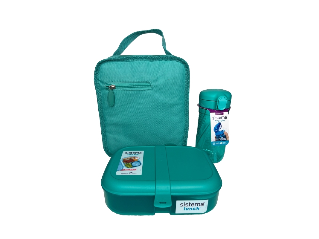 Sistema - LunchTime 3 pack - Green | Köksutrustning - lunch - Matlådor | GameStuff