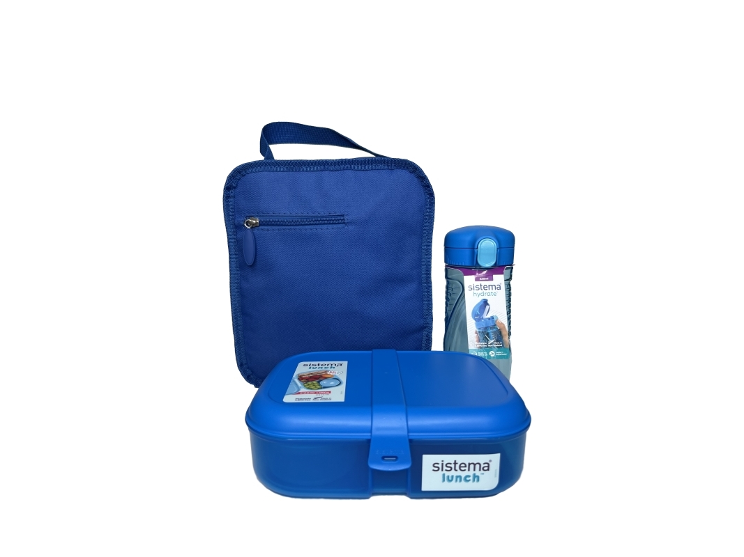 Sistema - LunchTime 3 Pack - Blue | Köksutrustning - lunch - Matlådor | GameStuff