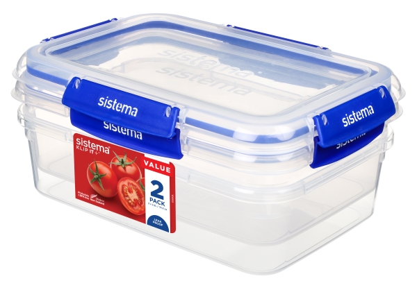 Sistema Rectangle Klip It Plus 2pack 2.2l - Opbevaring