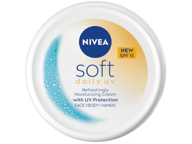 Nivea_Soft Daily Uv Protection Feuchtigkeitscreme Gesicht, Körper Und Hände Spf15 100Ml