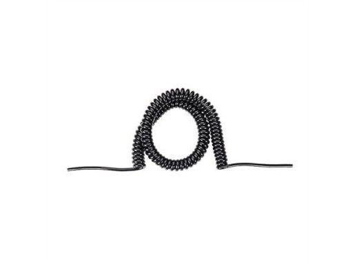 Bachmann Spiralkabel 1,5–6 M, Sw 0,2 M, Gerade, H05vv-F 3G1,5 Mm, Beidseitig Fest