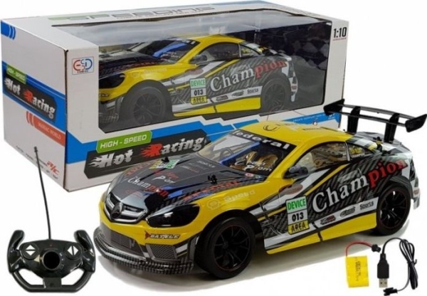 Lean Sport Auto R/C 1:10 Gul Fjernstyret