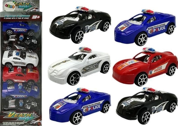 Lean Sport Police Fighter Cars 6 Stk