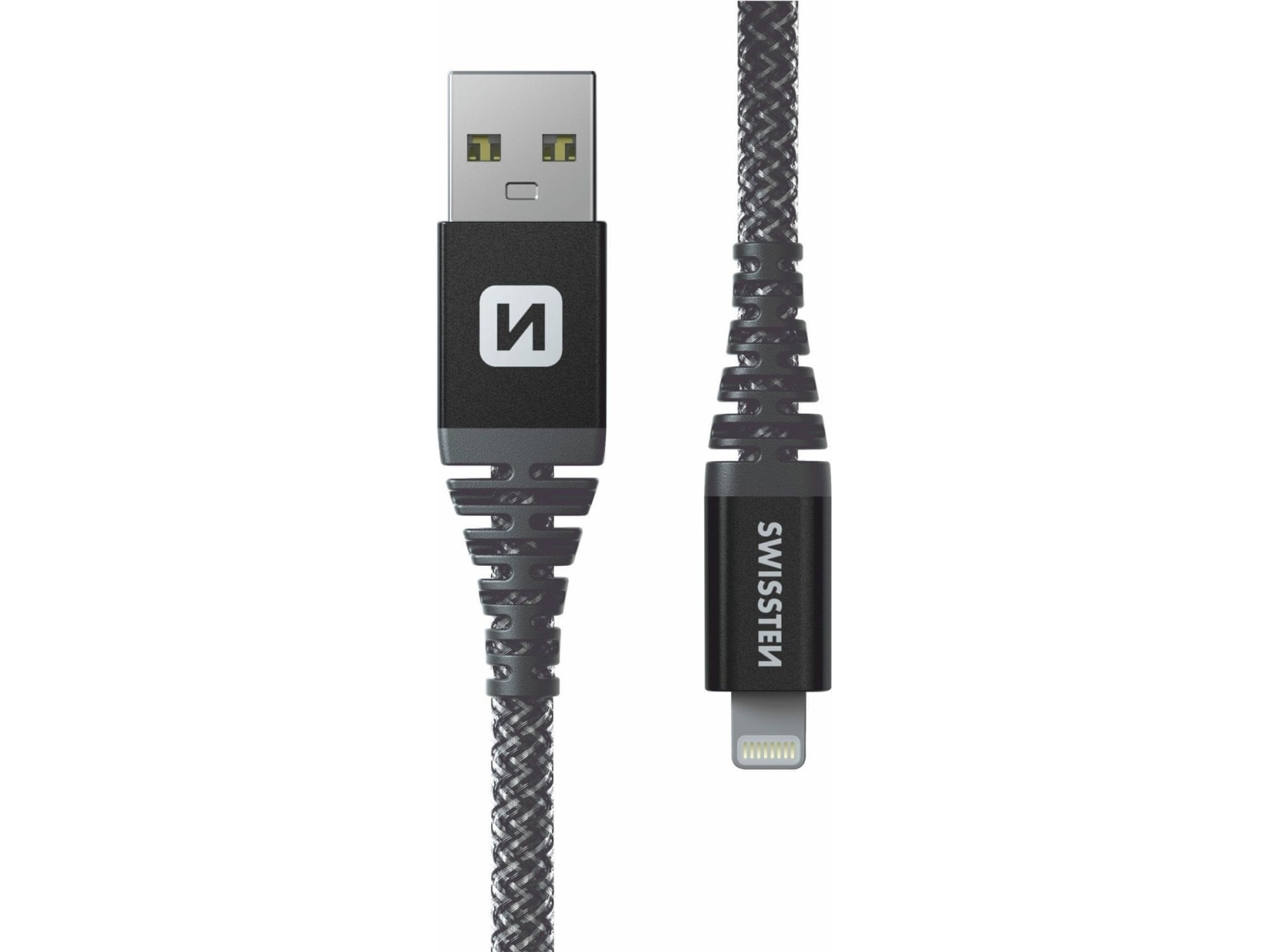 Usb-Kabel Swissten Usb-A Auf Lightning, 1,5 M, Grau (71543010)