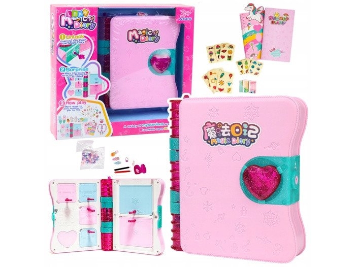 LeanToys hemlig anteckningsbok med hänglås Notes gömma nyckelaccessoar rosa | Leksaker - Spel - Figurspel | GameStuff