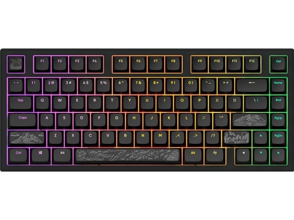Tastatur Dark Project Dark Project Alu81a Terra Nostra Schwarz, G3ms Moonstone Switch, Usa