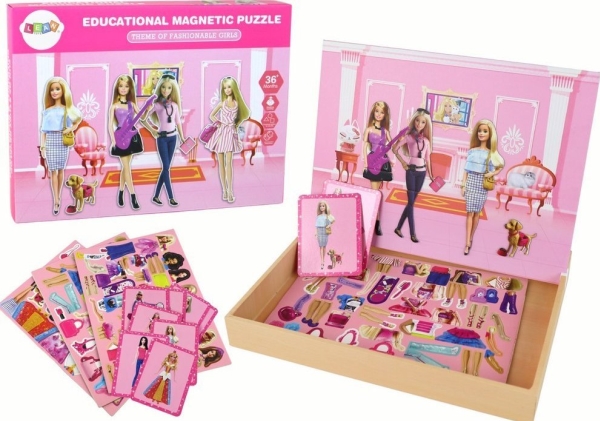 Puzzle Educational Magnetic Game Lean Toys Doll Outfit