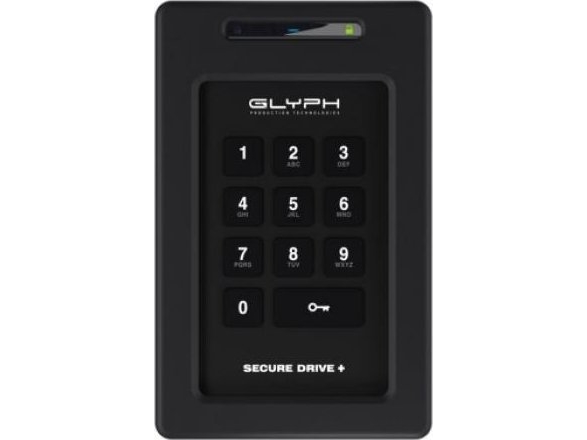 Bilde av SecureDrive+ Encrypted Drive with Keypad - SSD - 4TB - Ekstern - USB 3.2 Gen 1 - Svart