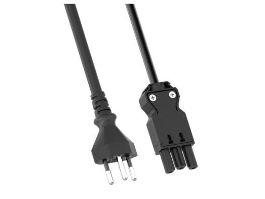 Bachmann strømkabel BACHMANN H05VV-F 3G1.0 mm L: 1,5 m sort GST18/T12